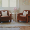 MIMÓZA TRAVERTINE SIDE TABLE