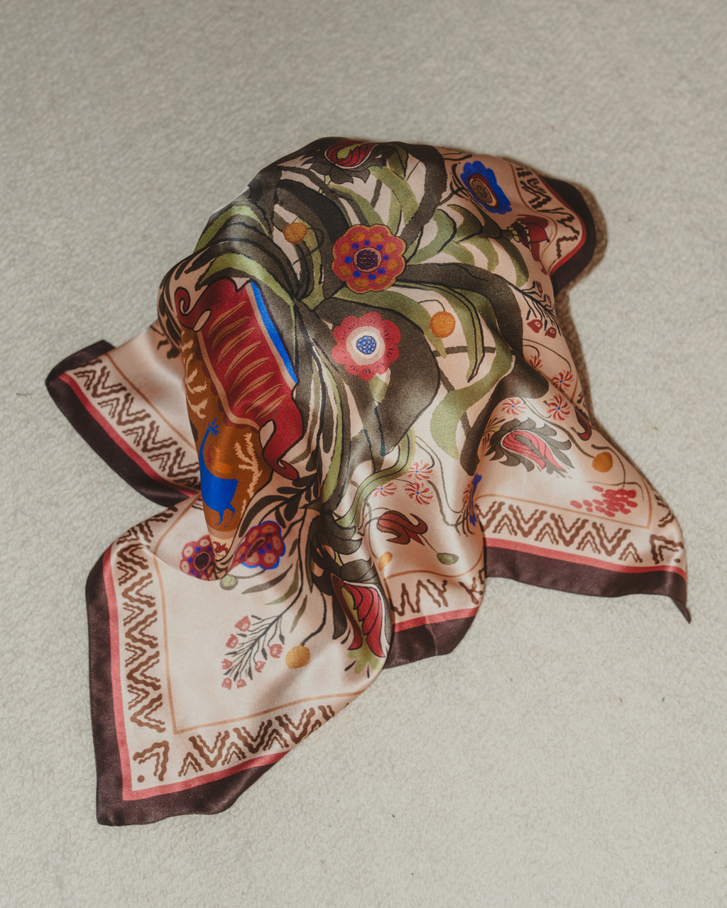 NÁLAM × KAMAY KO 'HERITAGE CEILING' SILK SCARF
