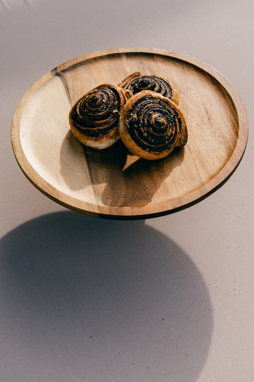 WOODEN DESSERT PLATTER