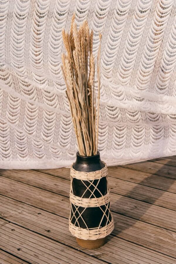 RATTAN VASE