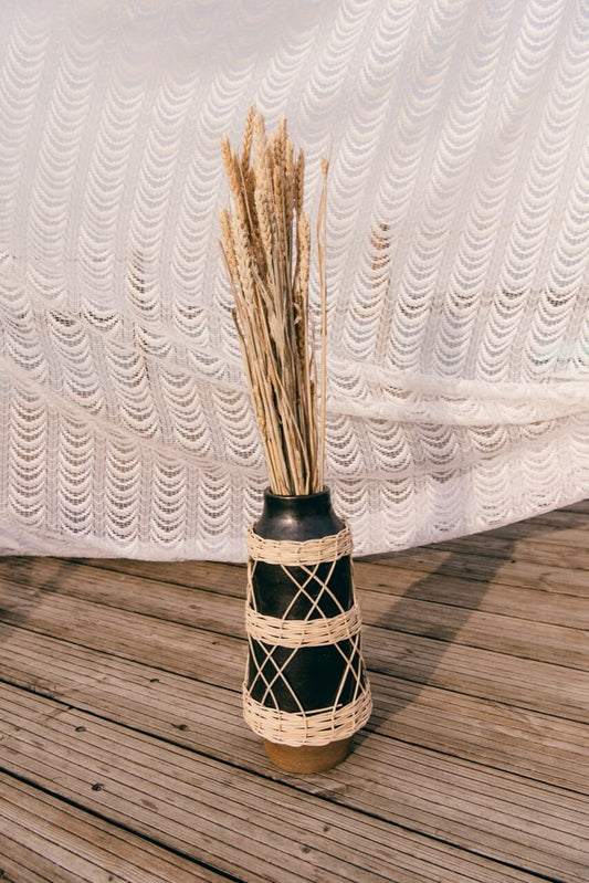 RATTAN VASE