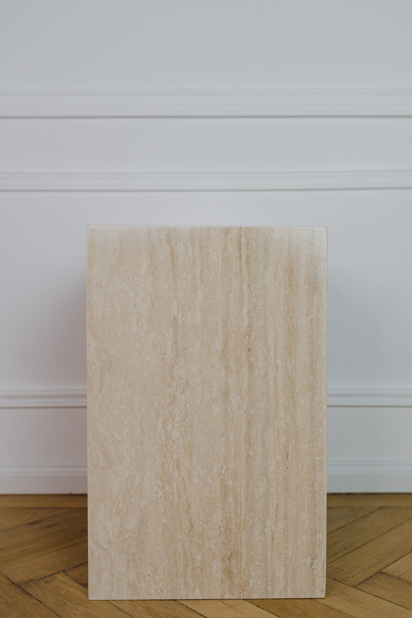 VIOLA TRAVERTINE SIDE TABLE