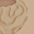 CORAL SCULPTURAL VASE