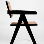 PIERRE WALNUT RATTAN CHAIR