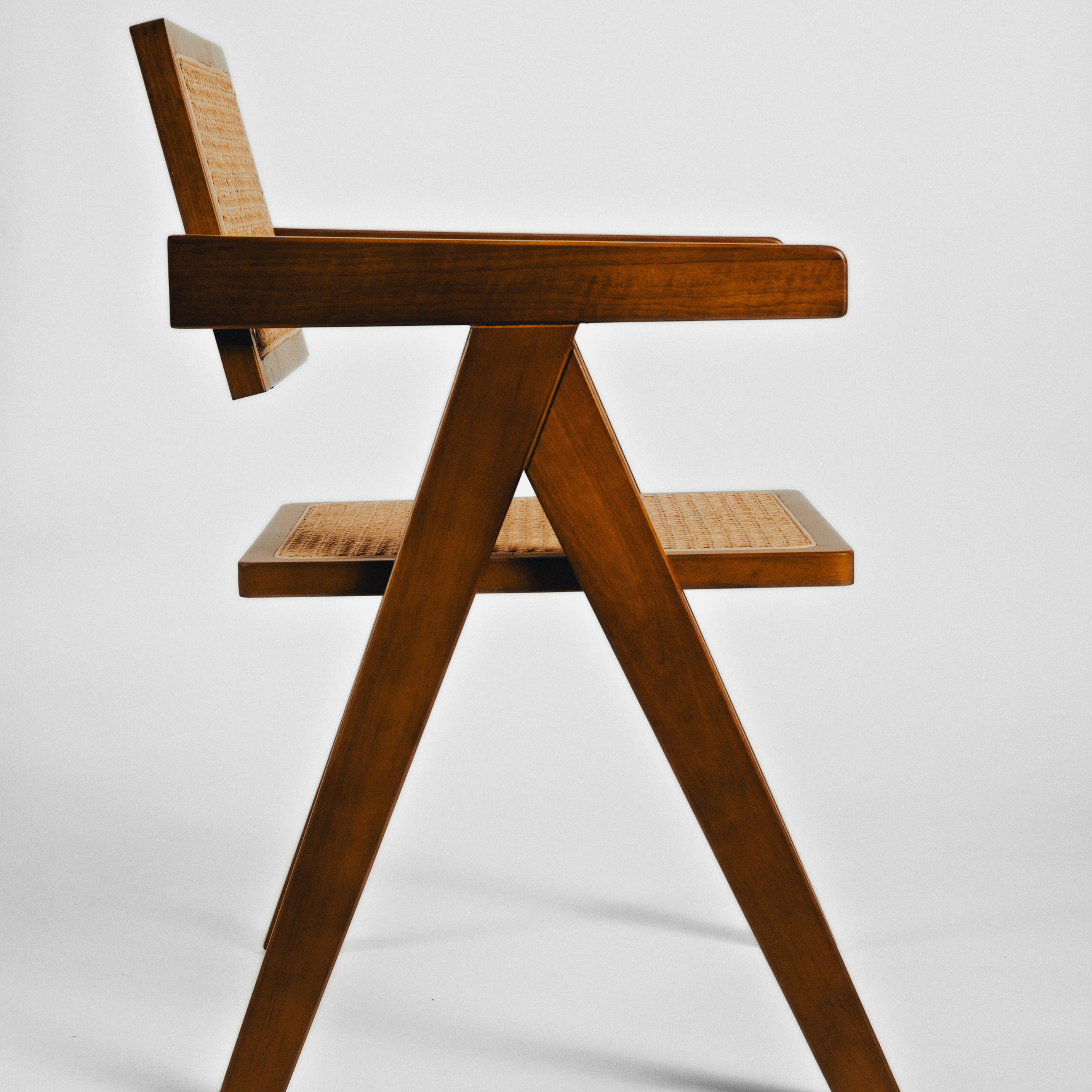 PIERRE WALNUT RATTAN CHAIR