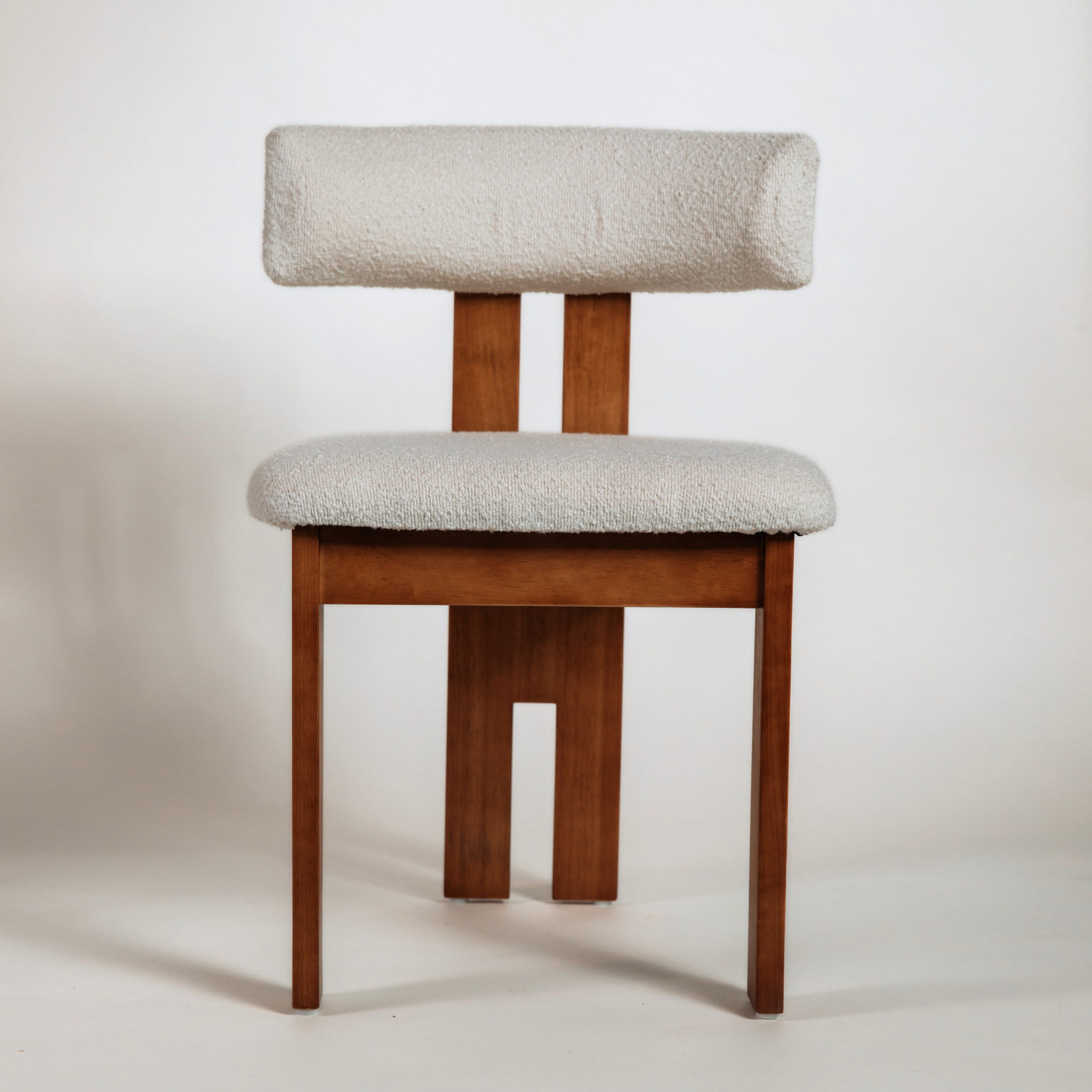 boucle dining chair