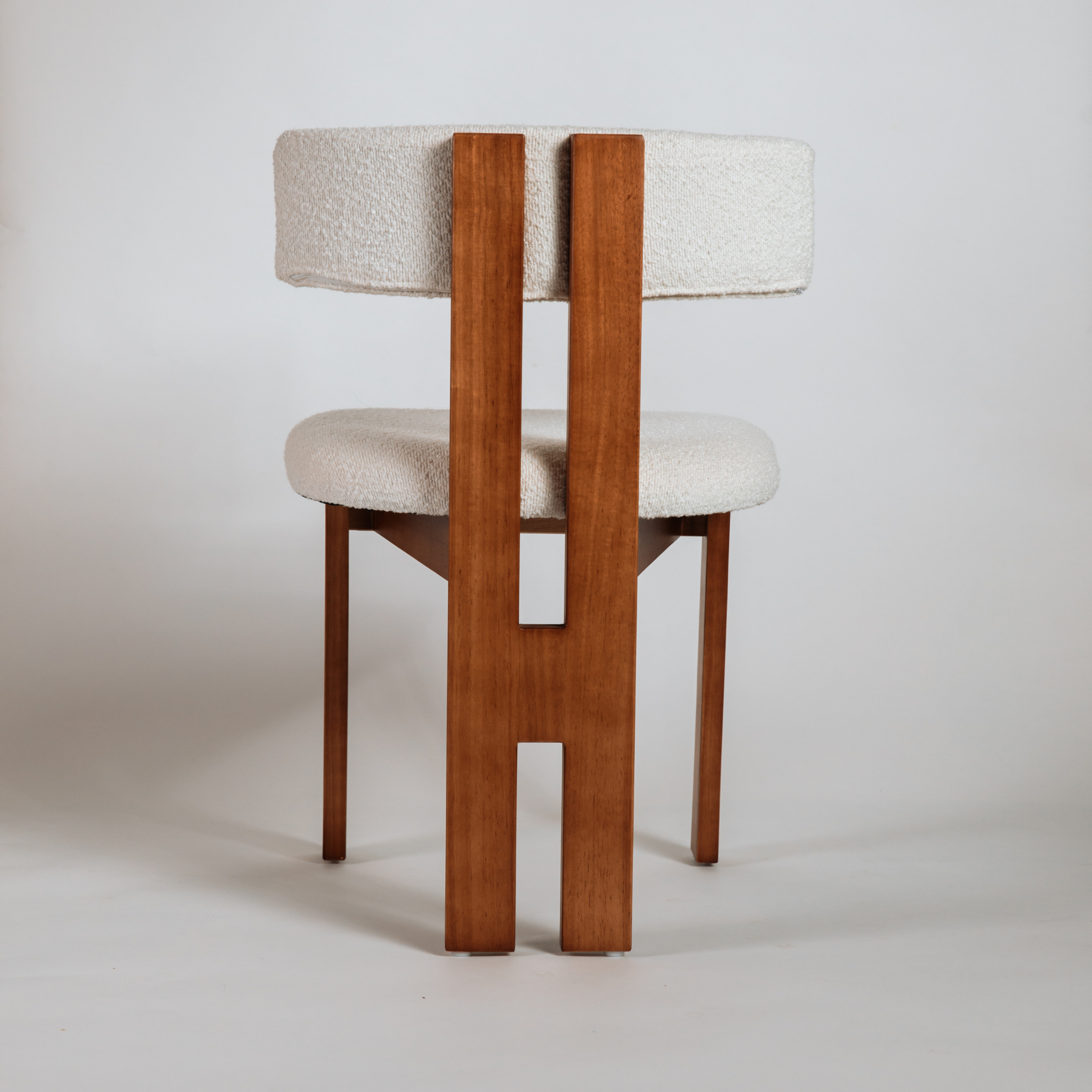 boucle dining chair