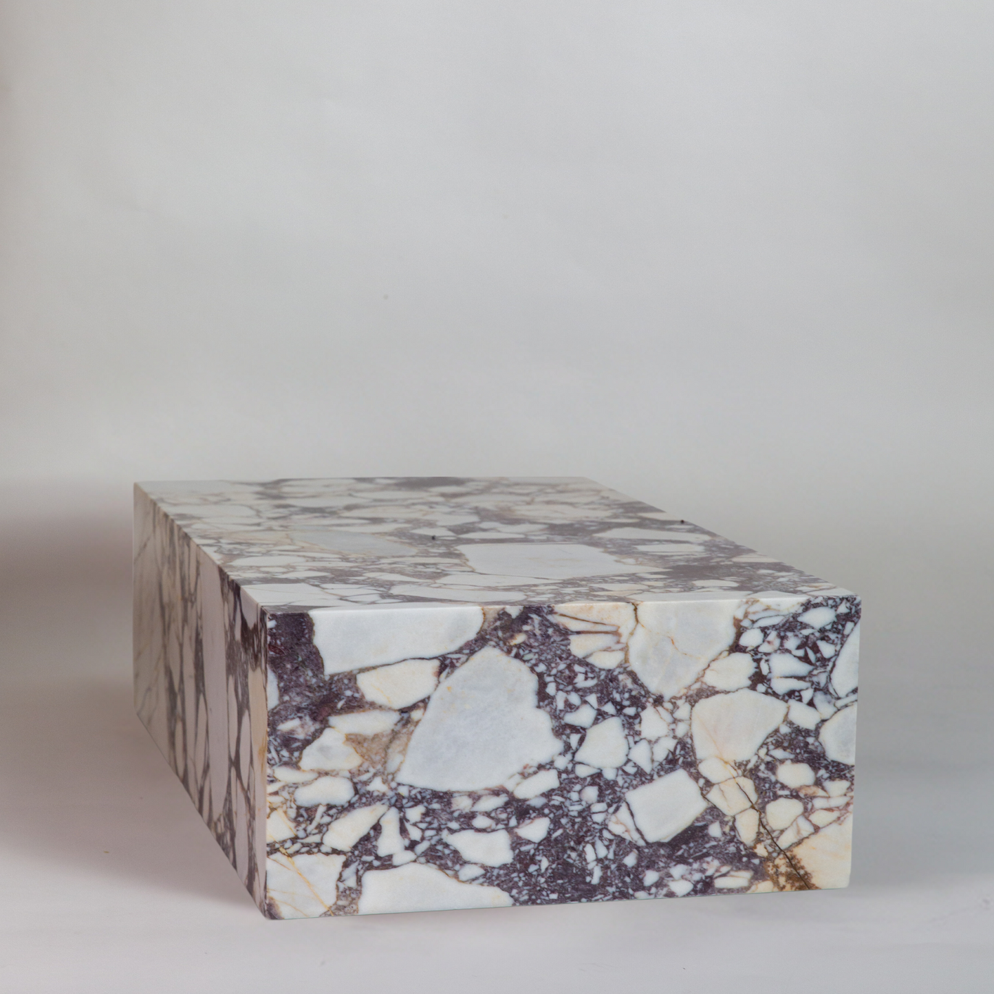 Rectangular Calacatta Viola Marble Coffee Table