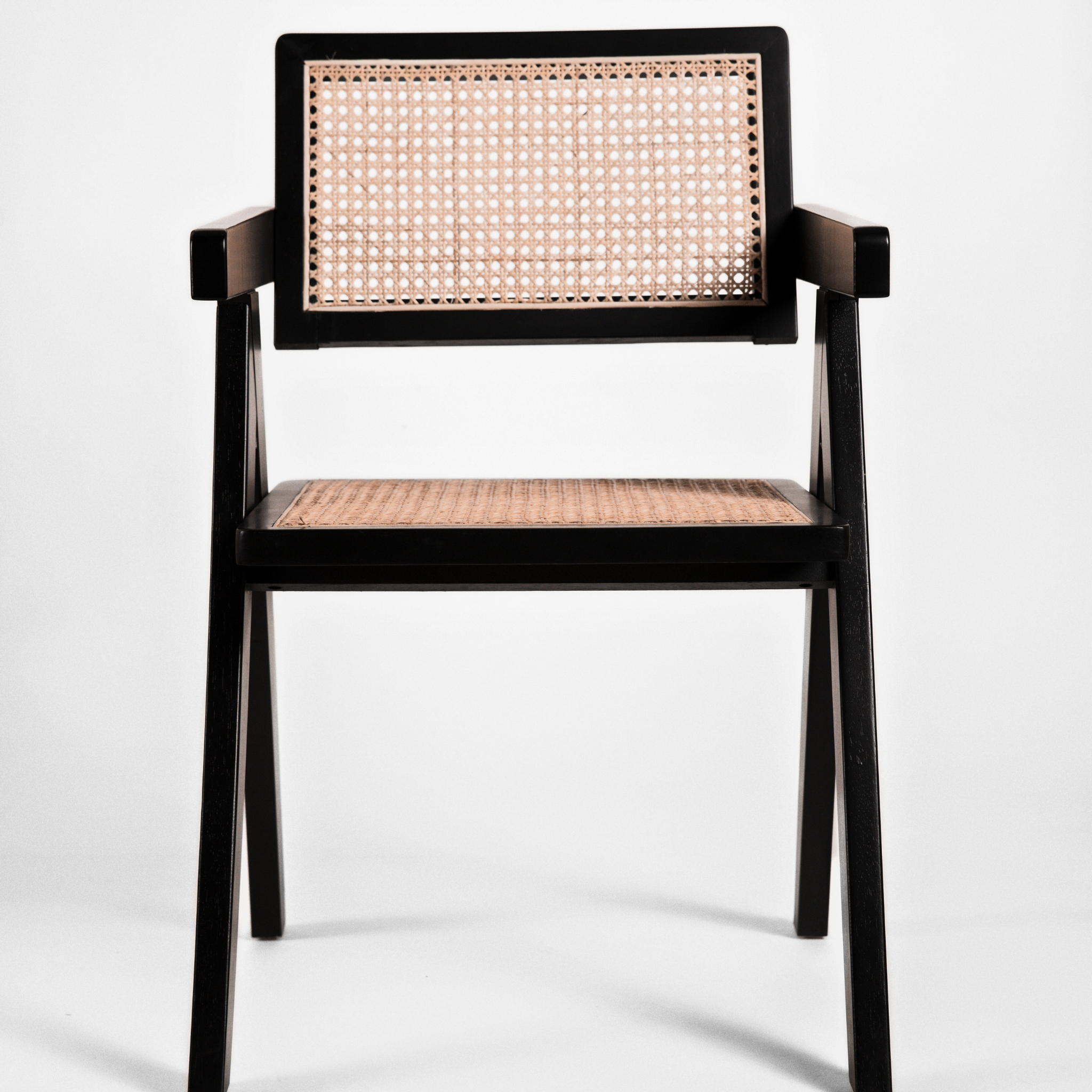 PIERRE WALNUT RATTAN CHAIR