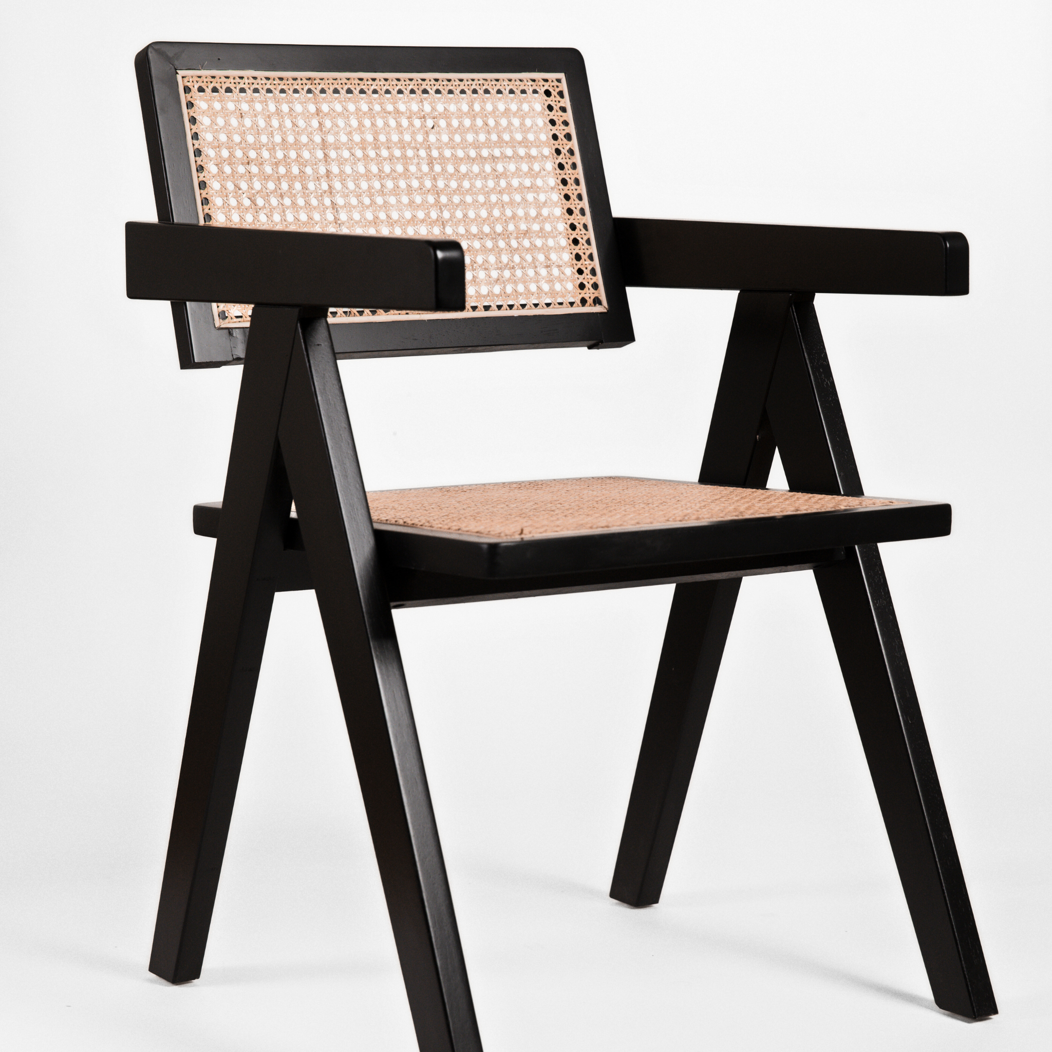 PIERRE WALNUT RATTAN CHAIR